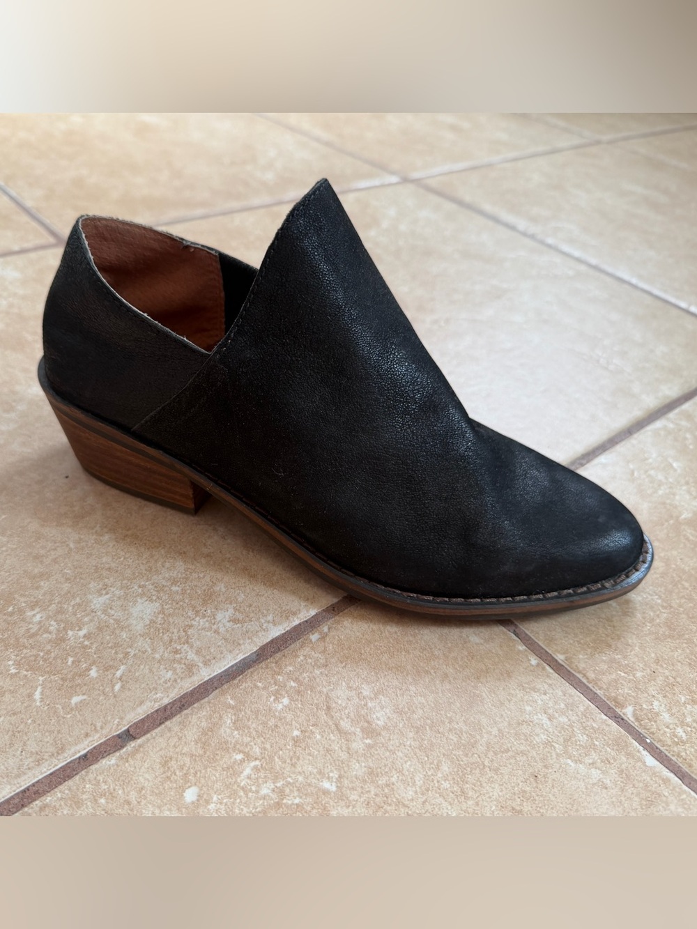 Lucky Brand Black Suede Ankle Booties